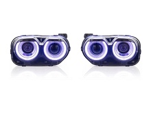 Světlo přední L+P Dodge Challenger 2015+ LED RGB