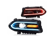 Světlo přední L+P Dodge Charger 2015+ LED RGB