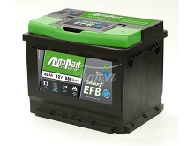 Autobaterie Galaxy EFB 60Ah 560A Start-Stop