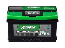 Autobaterie Galaxy EFB 82Ah 800A Start-Stop