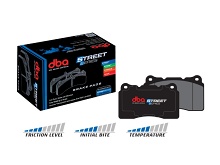 Brzdové destičky přední Chevrolet Camaro 2010-2015 321mm DBA Street Series Ceramic