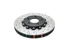 Brzdový kotouč přední Chevrolet Camaro 2010-2015 355mm DBA 5000 series - Crossed Drilled & Slotted 2-Piece Black Hat