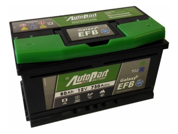 Autobaterie Galaxy EFB 80Ah 730A Start-Stop